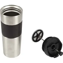 Термокружка Bergner Coffee & Tea Lovers 460 мл чорна (BG-37789-BK) - мініатюра 3