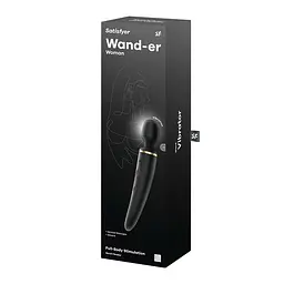 Вібромасажер Satisfyer Wand-er Woman (Black/Gold), водонепроникний, потужний, розмір XXL - мініатюра 6
