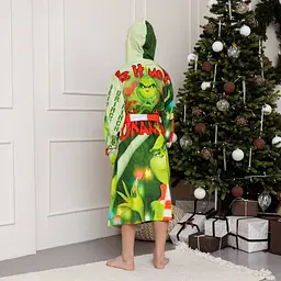 Халат дитячий з плюшевого велюру Grinch №2 18260 158-164 см - мініатюра 8