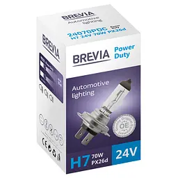 Галогенова лампа Brevia H7 24V 70W PX26d Power Duty CP(24070PDC)