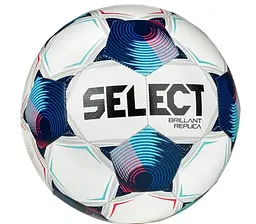 М'яч футбольний (дитячий) SELECT Brillant Replica v25 White-Blue