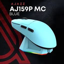 Мишка Ajazz AJ159P MC Wireless/Bluetooth/USB Charging Dock Blue (AJ159P-MC-Blue) - мініатюра 8
