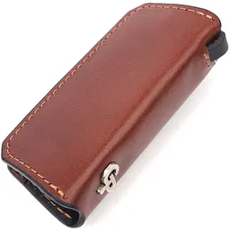 Чоловіча шкіряна ключниця GRANDE PELLE 3,5х9 см acs0025846 - мініатюра 2