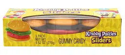 Жувальні цукерки Nickelodeon Gummy Krabby Patty Sliders 3 pack 270 g