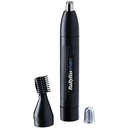 Тример BaByliss для стрижки волосся в носі і вухах, 2 насадки, чорний