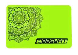 Блок для йоги EasyFit EVA з малюнком салатовий - мініатюра 2