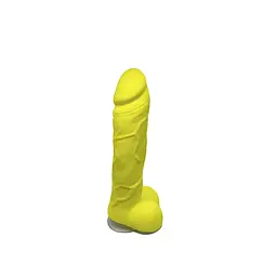 Крафтове мило-член із присоскою Чистий Кайф Yellow Size L