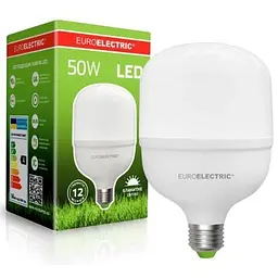 Лампочка Euroelectric HP LED Plastic T140 50W E40 6500K (LED-HP-50406/T140(P)) - мініатюра 2