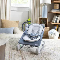 Шезлонг Ingenuity Parker-Chambray з технологією м’якого масажу Happy Belly синій (16854) - мініатюра 8