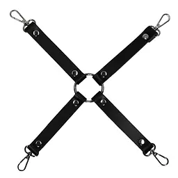 Фіксатори з наручниками BDSM Domluxe (чорний) - мініатюра 8