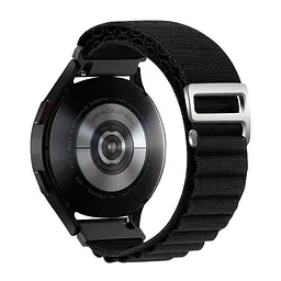Ремінець для Samsung Galaxy Watch 5 44mm - чорний Watchbands NormalCloth ширина кріплення 20мм нейлоновий (W24-7WB77632132) - мініатюра 2