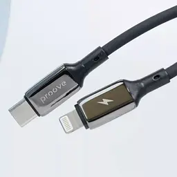 Кабель Proove Flex Metal USB-C to Lightning 27W 1m Black (CCFM27002101) [130341] - мініатюра 3