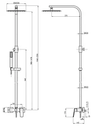 Душова система Topaz Lexi TL 21702-H57-00, Хром - мініатюра 5