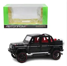 Машина металева 7579 АВТОПРОМ, 1:24 Mercedes-Benz, світло, звук, відкр.двері, в коробці (6900001197003) Чорний - мініатюра 2