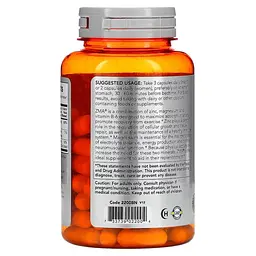 Стимулятор тестостерону Sports ZMA, 90 вегакапсул NOW fit0012895 - мініатюра 3