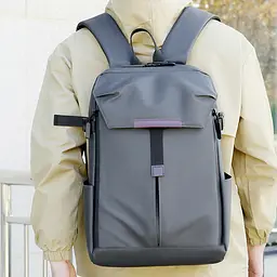 Рюкзак міський No Brand BLH6868 44х29 см Gray 13083-84485 - мініатюра 2