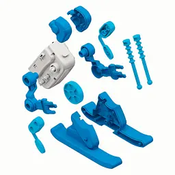 Іграшка робот-конструктор Clementoni Science & Play Skier (75136) - мініатюра 4