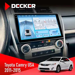 Штатна магнітола Toyota Camry 2011-2015 USA Decker D10-010 6x128, DSP, 4G, 2K Decker (НФ-00009364)