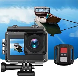 Екшн камера V8 Full HD 4K Wi-Fi з пультом дистанційного керування і водонепроникним боксом - мініатюра 4