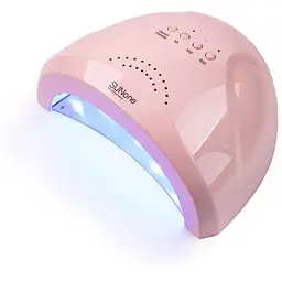 УФ лампа для нігтів Sun 1 CCFL LED 48W сушарка сенсор гель лак Рожева