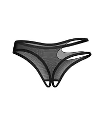 Стрінги Obsessive Saturis otwarte L/XL (чорний) - мініатюра 11