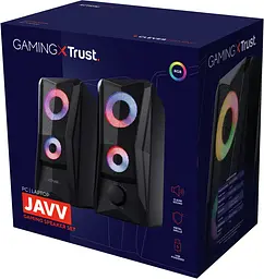 Акустична система Trust GXT 606 Javv 2.0, USB/AUX, RGB, чорний - мініатюра 7