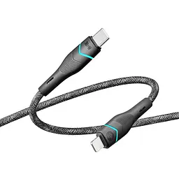 Кабель для зарядки USB Ridea RC-RL15 RGB Light Type-C to Lightning 30W 10V/3A 1.2 м Черный - миниатюра 6