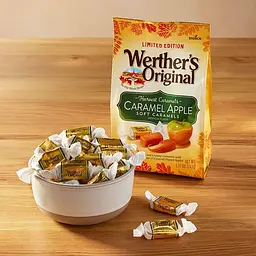 Цукерки Werther's Original Soft Harvest Apple Caramel Candy 243 г - мініатюра 4