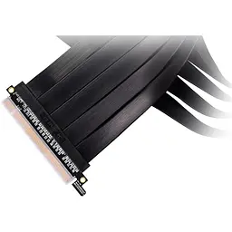 Рейзер кабель для ПК LIAN LI 600mm PCIe 4.0 RISER CABLE (G89.PW-PCI-4-60X) Black - мініатюра 3