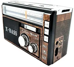 Акумуляторний радіоприймач з LED ліхтариком 2хR20 MP3 USB FM радіо Golon RX-381 - мініатюра 1