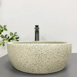 Умивальник VBI Corridonia beige stone matt накладний VBI-016100 - мініатюра 2