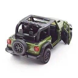Автомодель TechnoDrive Jeep Wrangler Rubicon 2021, 1:32, зелена (250339U) - мініатюра 6