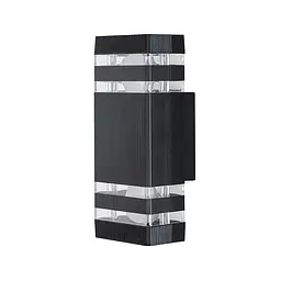 Бра настінне Levistella 7672024-2 BK, E27, 60W, чорний метал, IP54, вуличний стиль - мініатюра 4