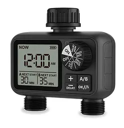 Програмований таймер подачі води XON WaterTimer X346 для поливу (XWTDB2152401B 3510) Чорний