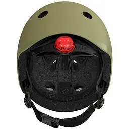 Шолом захисний дитячий Scoot and Ride з ліхтариком 51-53 см оливковий (SR-190605-OLIVE) - мініатюра 8