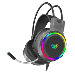 Навушники Aula S-608 Wired Gaming Headset Black - мініатюра 1
