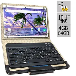 Планшет-телефон Hoozo S 464 LTE Silver 4GB/64GB IPS 10.1'' + Чохол із Bluetooth клавіатурою - мініатюра 2