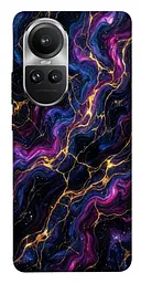 TPU чохол Demsky Purple space marble для Oppo Reno 10