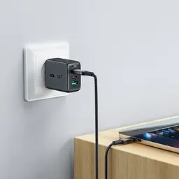 Кабель USB 4.0 Type-C M-M, 1 м 240W, Thunderbolt 3/4 compatible, C1-09 Чорний-сірий Acefast - мініатюра 5