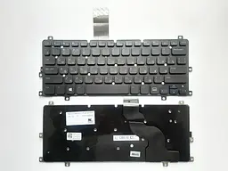 Клавіатура для ноутбуків Dell Inspiron 11 (3137, 3152, 3157), XPS 10 Tablet Series чорна без рамки RU/US