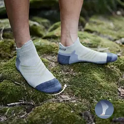Шкарпетки Naturehike CYY2341ZJ012 низькі L бежево-сірі - мініатюра 2