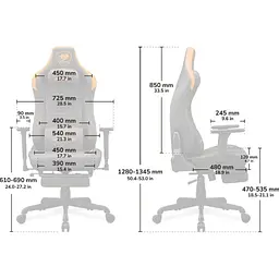 Геймерське крісло Cougar Armor EVO S Gold [3MEVSGLB.0001] [124816] - мініатюра 10