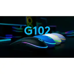 Мишка комп'ютерна Logitech G102 Lightsync USB Blue (910-005801, 910-005810) - мініатюра 10