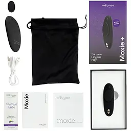 Смарт-вібратор у трусики We-Vibe Moxie+ Satin Black пульт ДУ - мініатюра 2