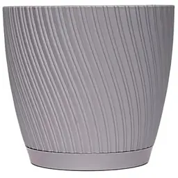 Горщик Form-Plastic Міка-17 з підставкою 2.53 л платина (4560-040)