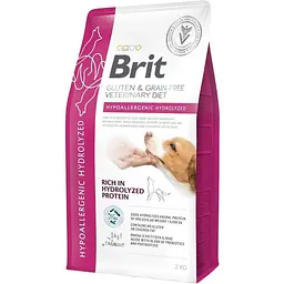 Корм сухий Brit VetDiet Dog Hypoallergenic Hydrolyzed для собак із харчовою алергією з гідролізованим білком 2 кг