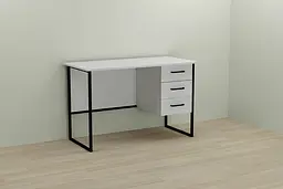 Комп'ютерний стіл Ferrum-decor Гаррі 75x120x70 чорний ДСП Білий 16мм (FRD-103551)
