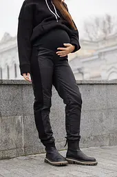 Теплі штани для вагітних Alesund S (42) Lullababe Чорний