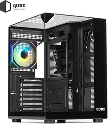 Корпус QUBE AQUARIUM ARGB BLACK AQUARIUM_GBNU3 - мініатюра 10