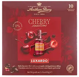 Шоколадні пляшечки Anthon Berg Luxardo Cherry Sensations 10шт 155г - мініатюра 3